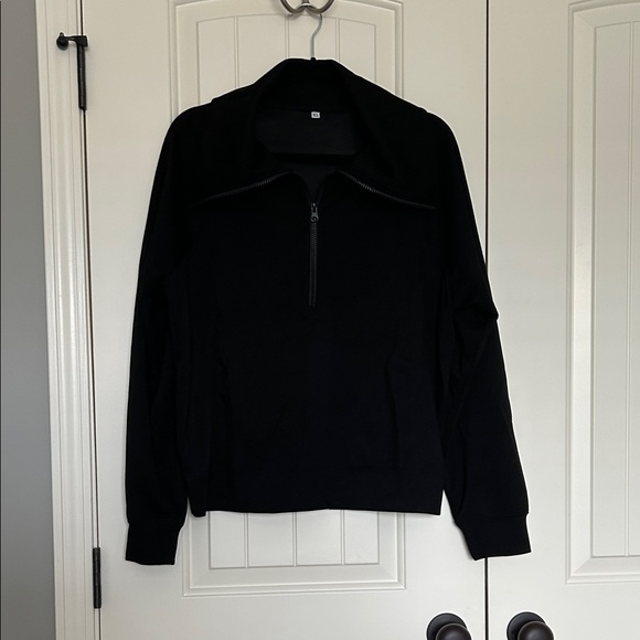Women’s Black Half-Zip Athleisure Set - Picture 1 of 7